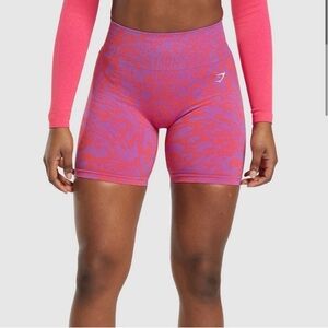Gymshark Vibrant Pink and Purple Athletic Shorts